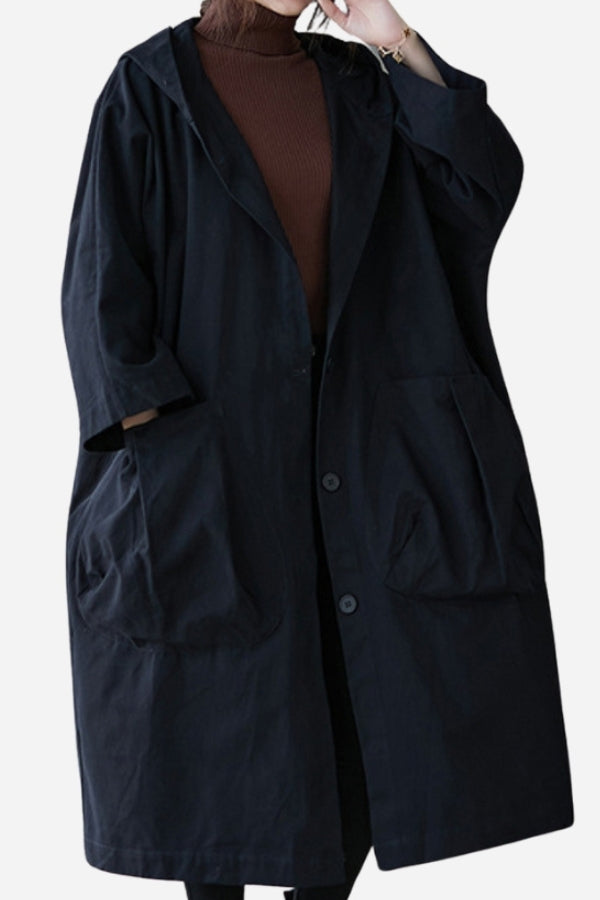 Erica - Veste coupe-vent imperméable surdimensionnée