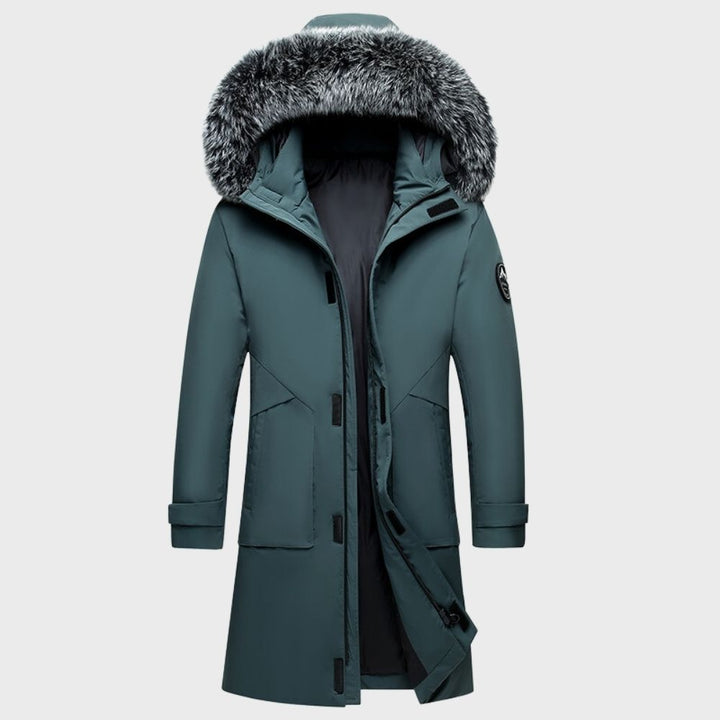 DAVID - MANTEAU D'HIVER PREMIUM POUR HOMMES AVEC COL EN FOURRURE